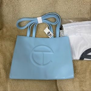 Telfar Bag Medium Shopping Bag “POOL BLUE”